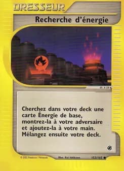Recherche d'énergie