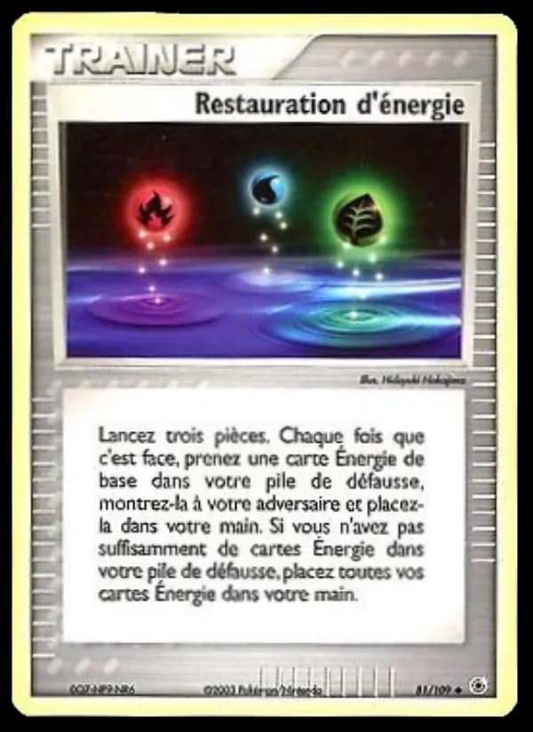 Restauration d'énergie