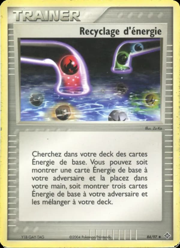 Recyclage d'énergie