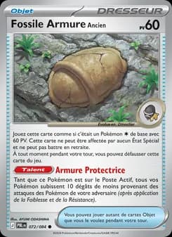 Fossile Armure Ancien
