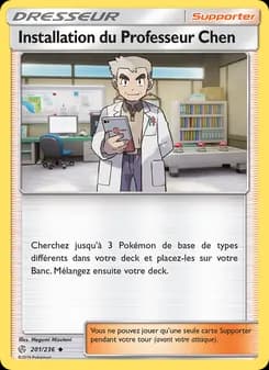 Installation du Professeur Chen