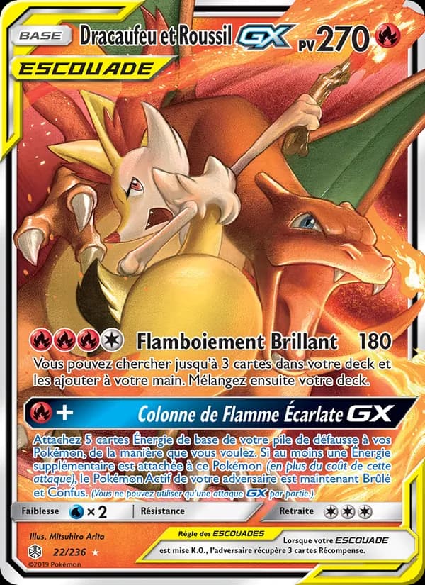 Dracaufeu et Roussil GX