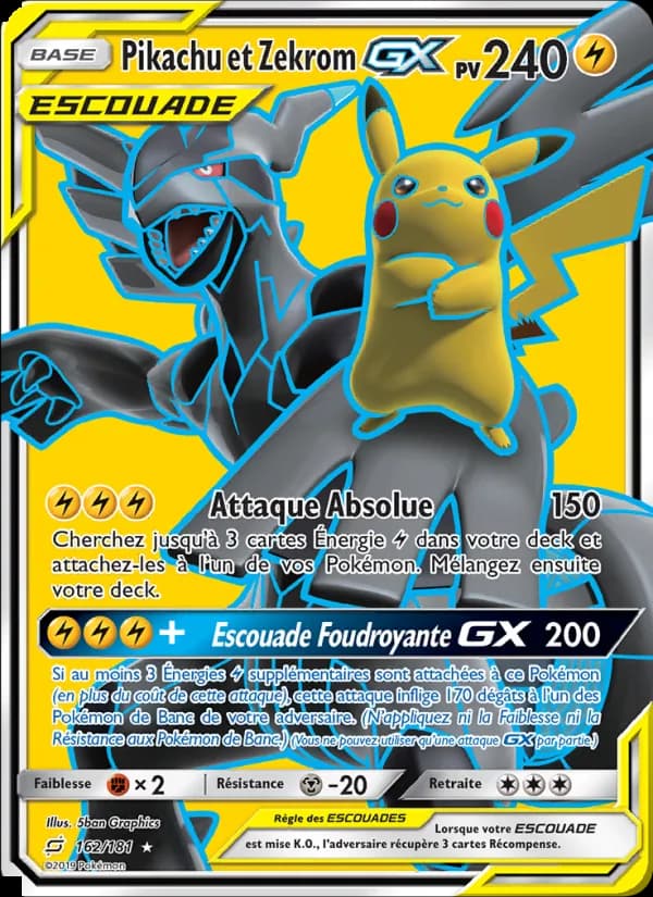 Pikachu et Zekrom GX
