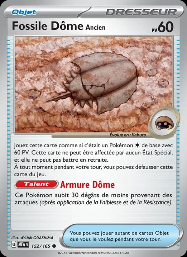 Fossile Dôme Ancien