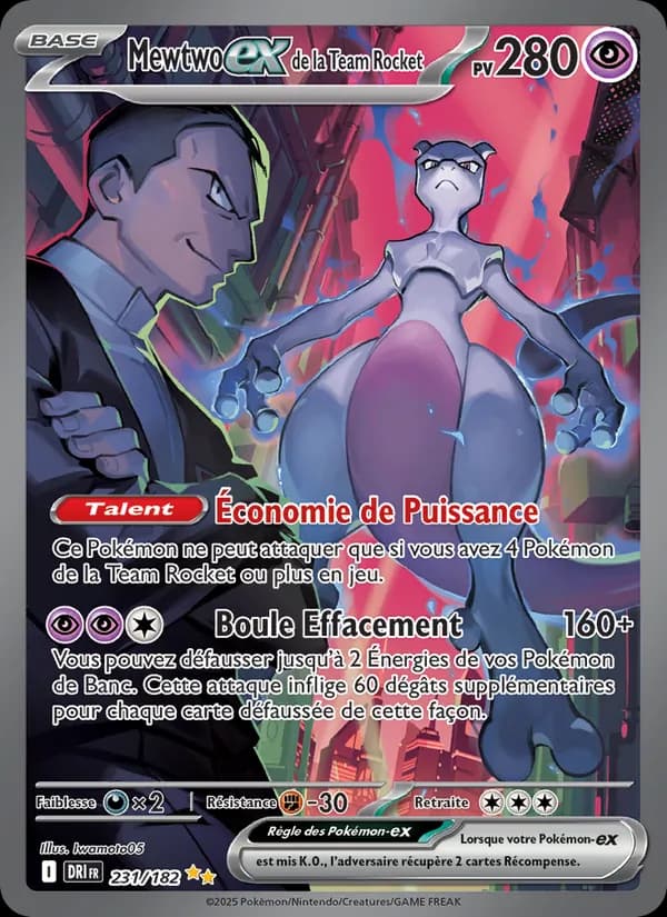 Mewtwo-ex de la Team Rocket