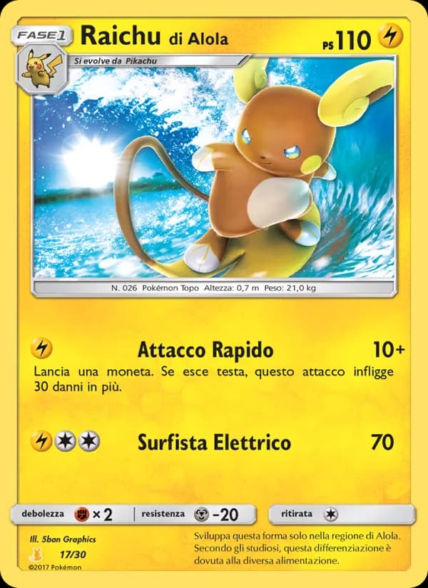 Raichu d’Alola