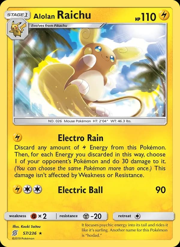 Raichu d’Alola