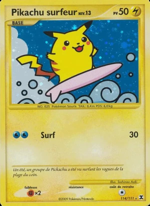 Pikachu surfeur Niv. 13