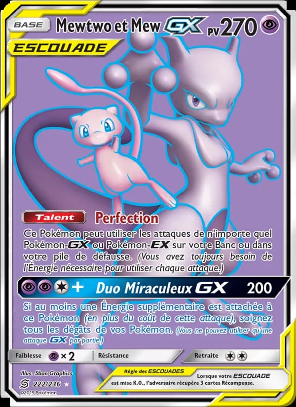 Mewtwo et Mew GX