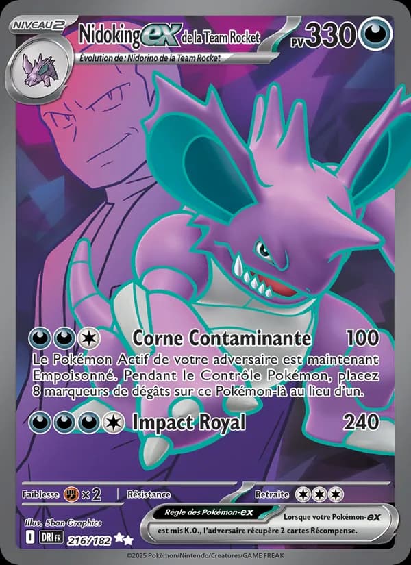 Nidoking-ex de la Team Rocket
