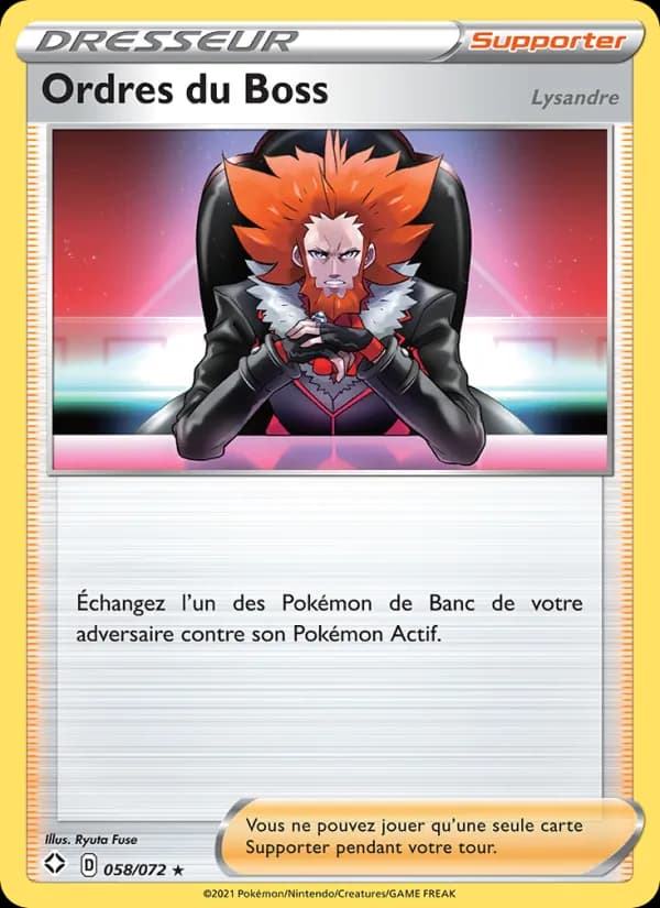 Ordres du Boss (Lysandre)